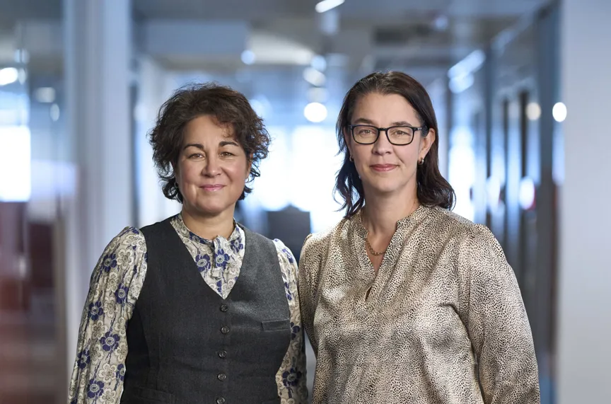 Sabina Rasiwala, HR- och kommunikationsdirektör samt Sara Revell Ford, vd på Samhall